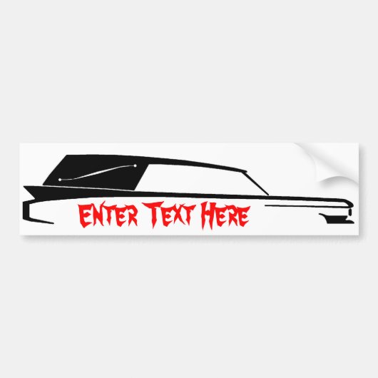 HEARSE bumper sticker (Voorkant)