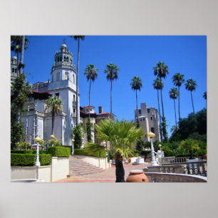 Hearst Castle, San Simeon, Californië Poster