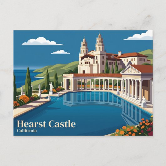 Hearst Castle VS Briefkaart (Voorkant)