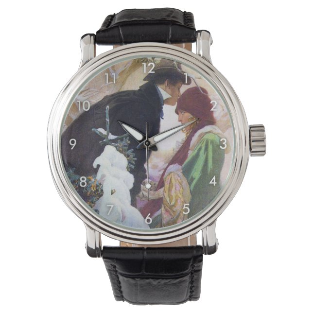 Hearst's Internationaal Hoesje, Alphonse Mucha Horloge (Voorkant)