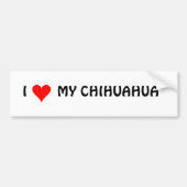 HEART1, IMY CHIHUAHUA BUMPERSTICKER (Voorkant)