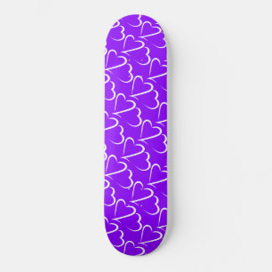 Heart 23™ Paars & Wit Skateboard dek