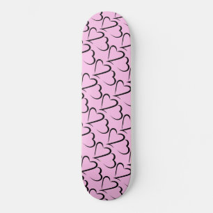Heart 23™ Roze en Zwarte Skateboard plank