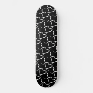 Heart 23™ Zwarte & Witte Skateboard plank