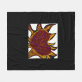 Heart Aflame  Fleece Deken (Voorkant (Horizontaal))