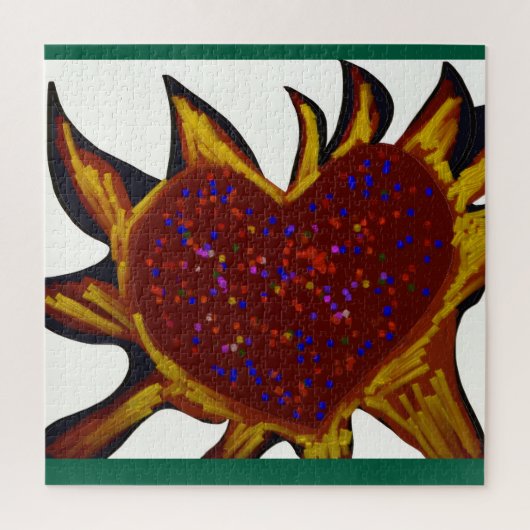 Heart Aflame Jigsaw Puzzle (Vertical)