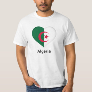 Heart - Algerije vlag T-shirt