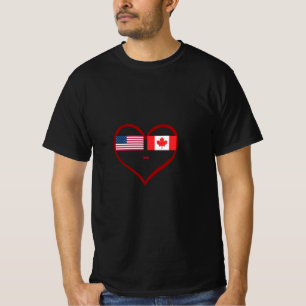 Heart America & Canada Samen staan we voor T-shirt