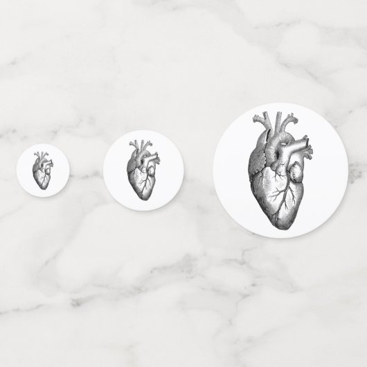 Heart Anatomy Science Confetti (Voorkanten)