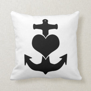Heart Anchor Pillow Kussen