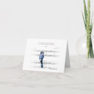 Heart and Soul beroemd gemaakt door Blue Jay Note  Kaart