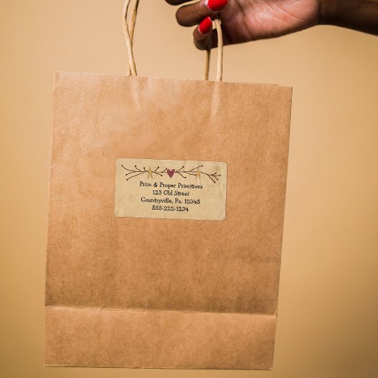 Heart And Stars Étiquette d'entreprise ou de produ