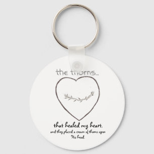 Heart and thorns. Spiritual key chain Sleutelhanger