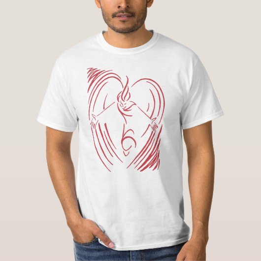 Heart Angel - Basic T T-shirt (Voorkant)