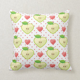 Heart appels met roze pokadots en harten kussen