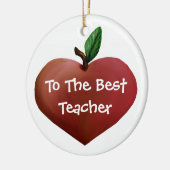 Heart Apple Teacher ornament (Links)