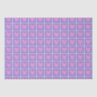 Heart Applique Quilt Woodblock Tissuepapier