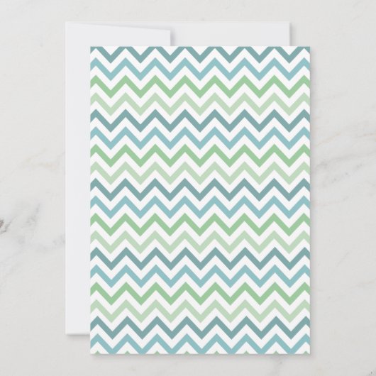 Heart Arrow Chevron Beach bruiloft uitnodiging (Achterkant)