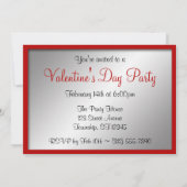 Heart & Arrow Valentine's Day fêtes Invitations (Dos)