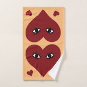 Heart Art - Décor de bain du Coeur (Serviette à main)
