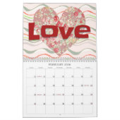 Heart Art Fun Hearts Calendrier (Feb 2026)