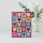 Heart Art Tiles Briefkaart (Staand voorkant)