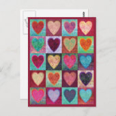 Heart Art Tiles Briefkaart (Voorkant / Achterkant)