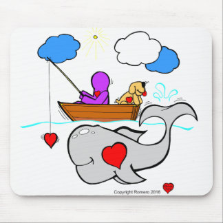 Heart Art Whale Muismat