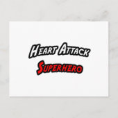 Heart Attack Superheld Briefkaart (Voorkant)