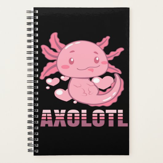 Heart Axolotl | Caricature mignon Axolotl (Devant)