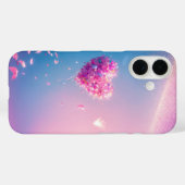 Heart Balloon Cherry Petals Dreamy Gradient Phone  Case-Mate iPhone Case (Achterkant (horizontaal))