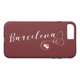 Heart Barcelona Cell Phone Case, Catalonië iPhone 8 Plus / 7 Plus Hoesje