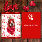 Heart Basset Hound Hondenliefhebber Valentijn Gift Feestdagenkaart