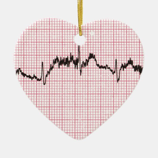 Heart Beat III Keramisch Ornament (Voorkant)