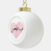 Heart Beat VII Keramische Bal Ornament (Rechts)