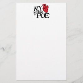 Heart behoort tot Poe Stationery Briefpapier