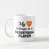 Heart Belange Basketball Koffiemok (Links)