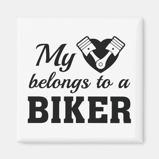 Heart Belangen Biker Magneet (Voorkant)