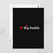 Heart Big Dad Briefkaart (Voorkant / Achterkant)