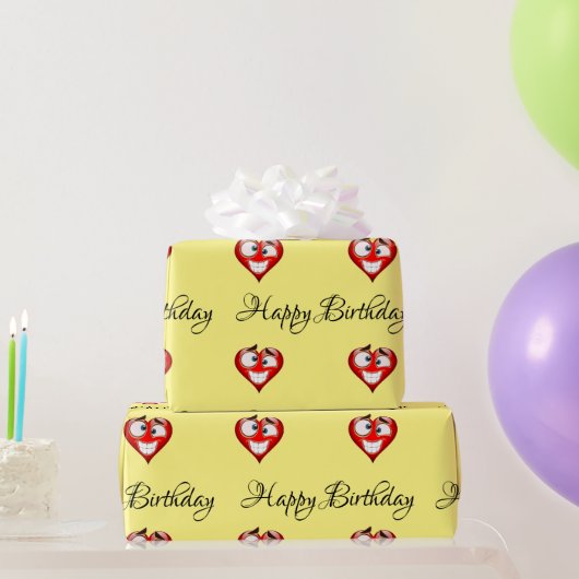 Heart Birthday Cadeaupapier (Feestgeschenken)