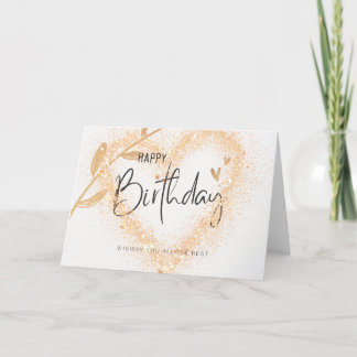 Heart Birthday-kaart Aankondiging