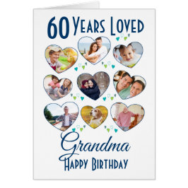 Heart Birthday Photo Collage