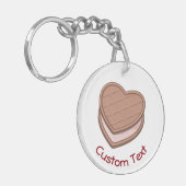 Heart Biscuit-Sleutelhanger Sleutelhanger (Voorkant Links)