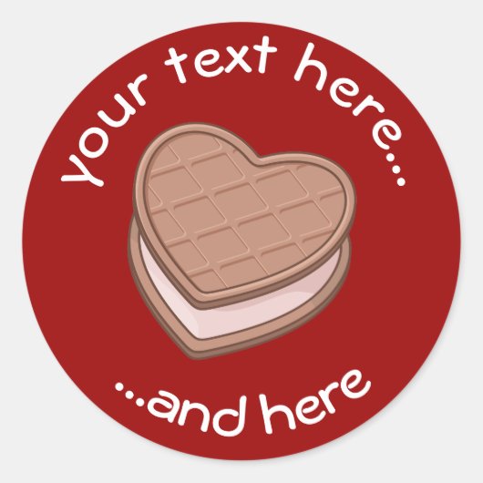 Heart Biscuit Sticker (Voorkant)