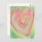 Heart Bloom Briefkaart (Voorkant / Achterkant)