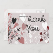 Heart Blossoms Briefkaart (Voorkant / Achterkant)