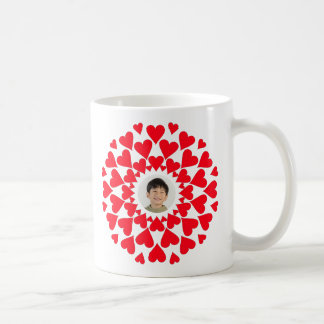 Heart Border Customizable Koffiemok