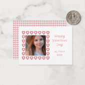 Heart Border Photo Salle de classe Carte de Saint- (Devant/Arrière en situation)