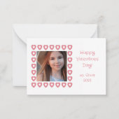 Heart Border Photo Salle de classe Carte de Saint- (Devant)