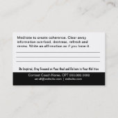 Heart Brain Empower Coaching Visitekaartje (Achterkant)